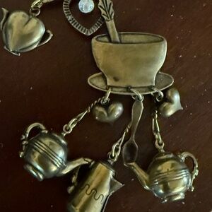 ADORABLE TEAPOT/TEACUP CHARM BROOCH  by Top Shelf Y2K